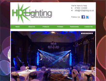 Tablet Screenshot of hdlighting.co.uk